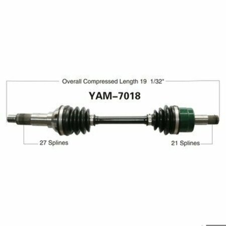 WIDE OPEN OE Replacement CV Axle for YAM FRONT L YFM350/450 GRIZZ YAM-7018